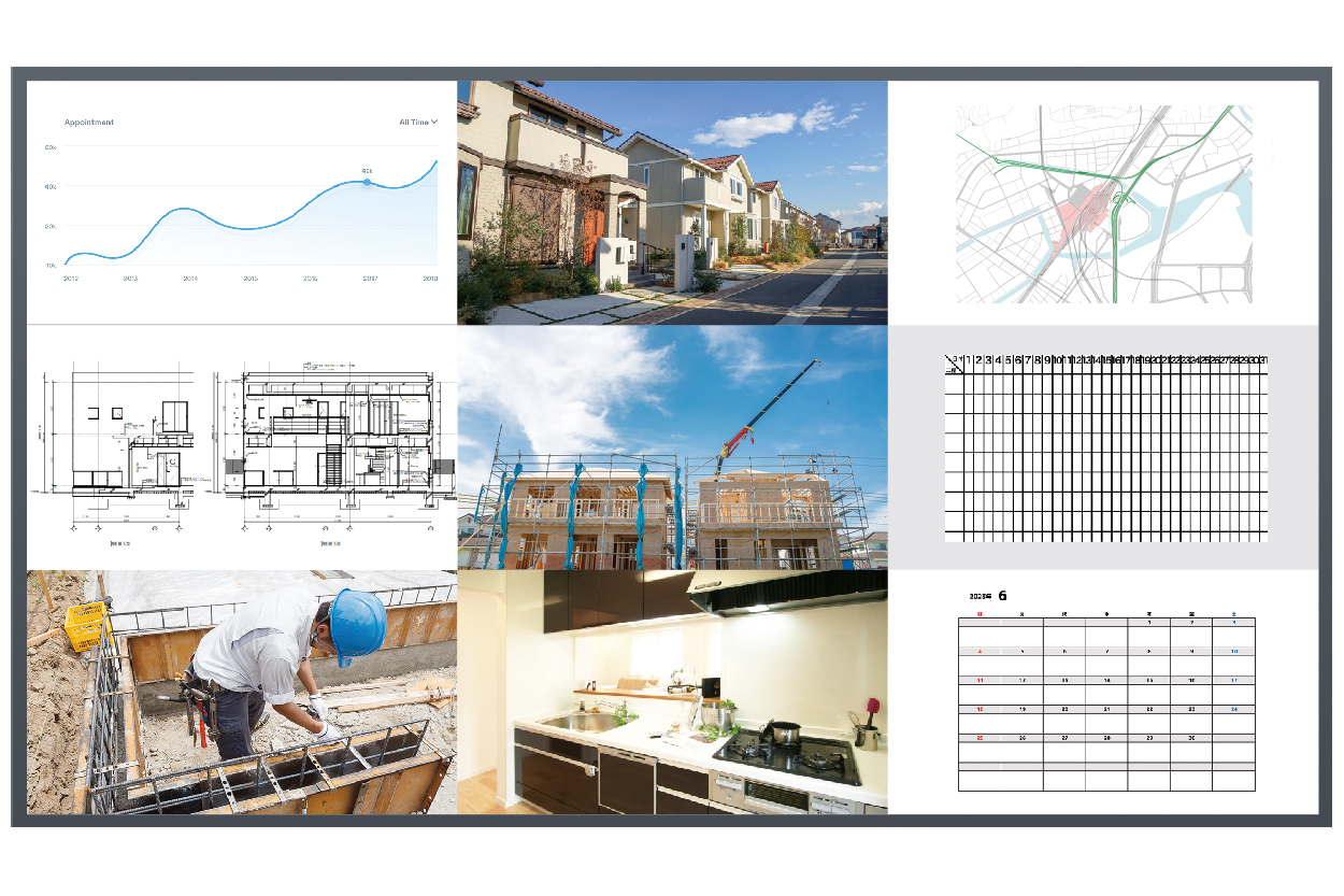 最大9画面 同時投影イメージ