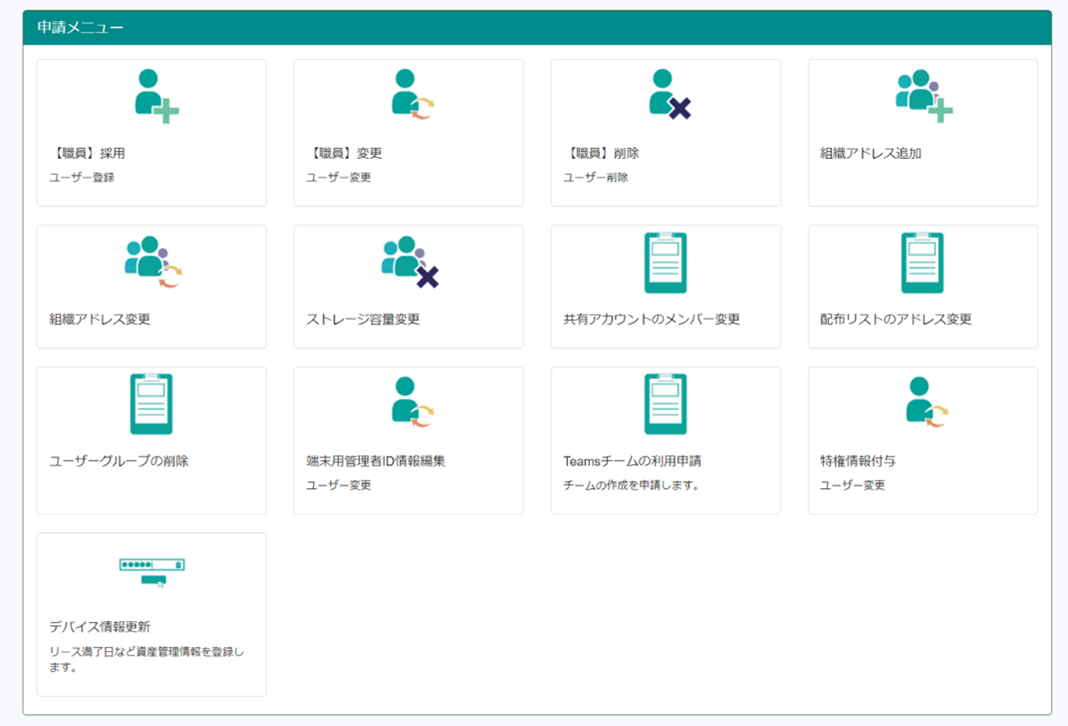 Bさん（マネージャー）用のポータル画面例
