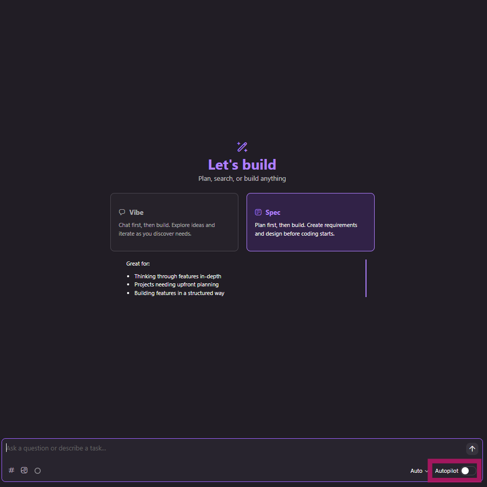 Kiro Agent Steering画面