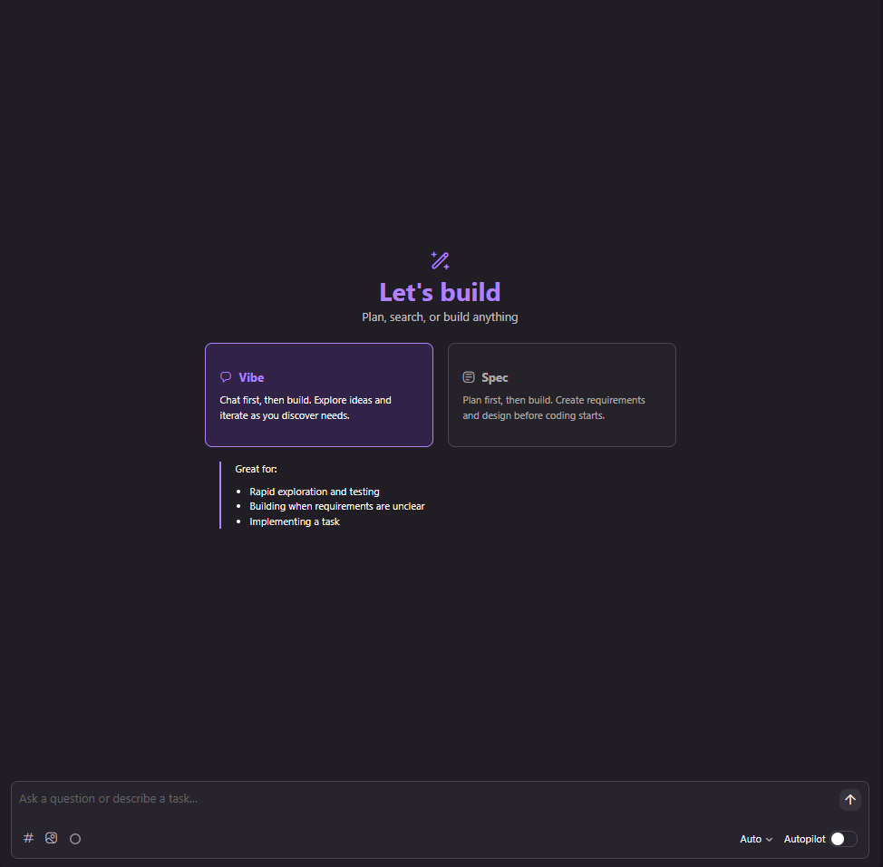 Kiro Specモード画面