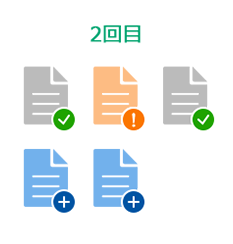 更新、または新規ファイル
のみをスキャン 